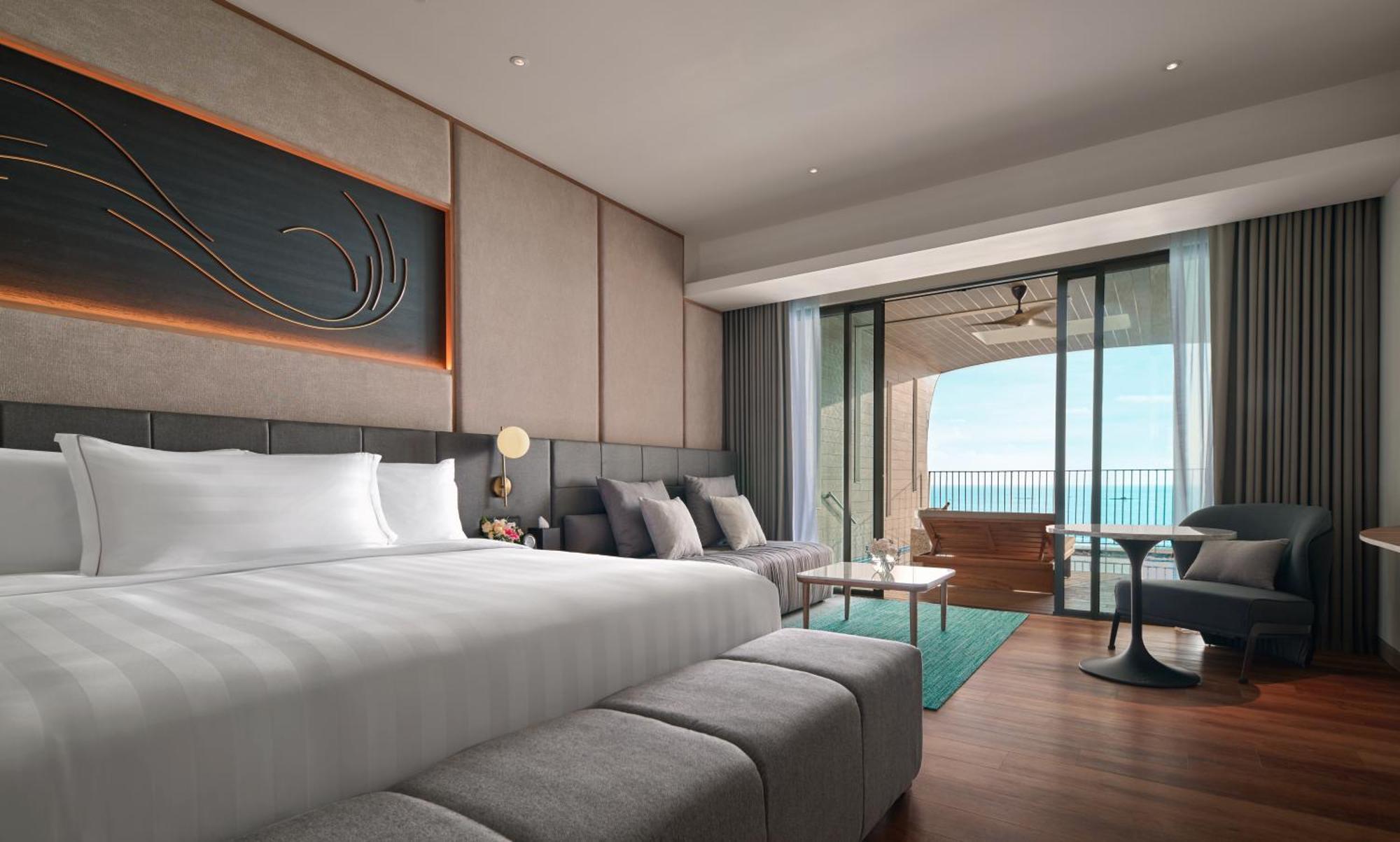 Premier Zweibettzimmer mit Meerblick und eigenem Pool